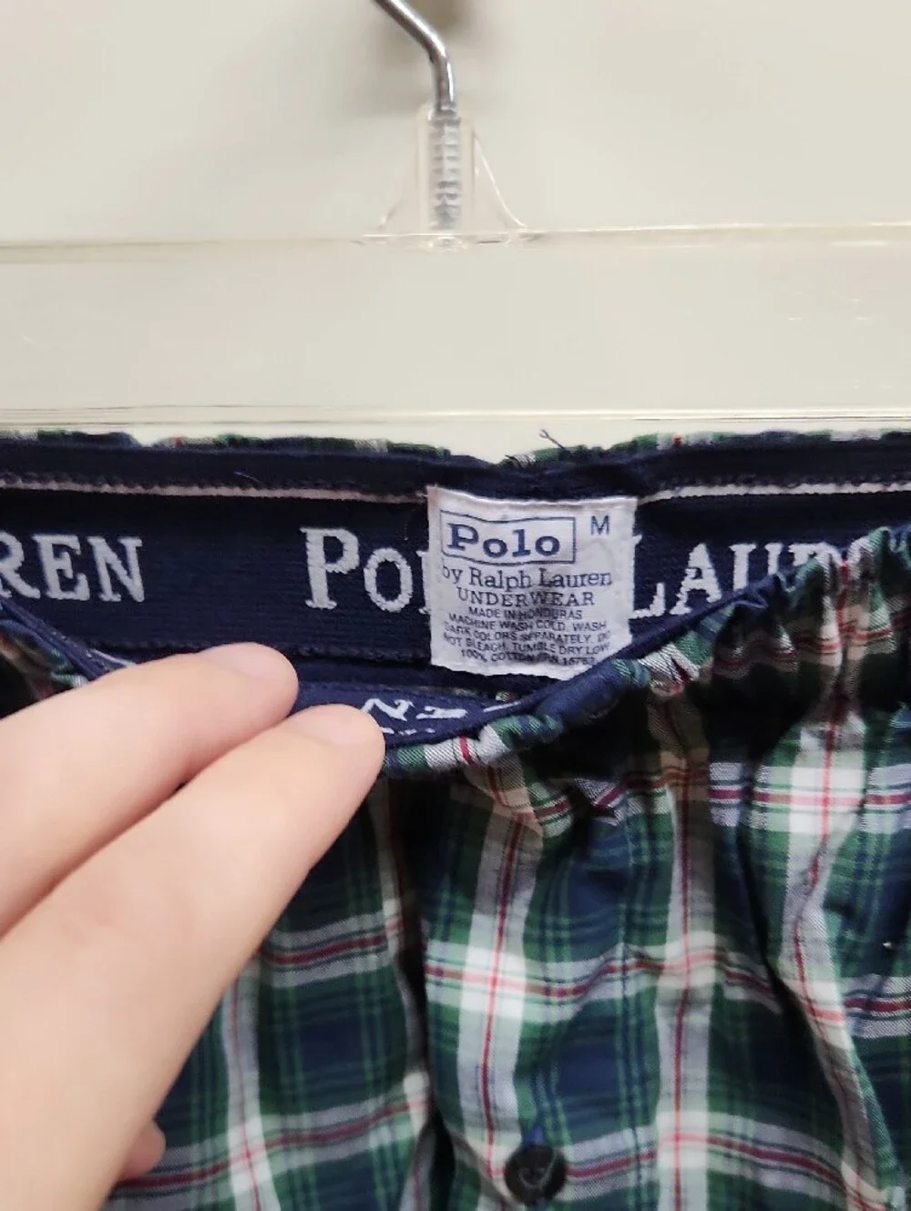 3 Polo by Ralph Lauren Red Blue Yellow White Plaid Men’s Boxers